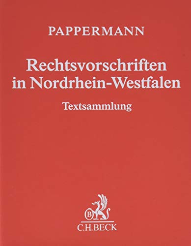 9783406500633: Rechtsvorschriften in Nordrhein-Westfalen (ohne Fortsetzungsnotierung) inkl. 109. Ergnzungslieferung: Sammlung des in Nordrhein-Westfalen geltenden Bundes- und Landesrechts