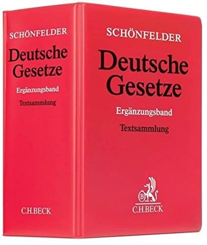 Schönfelder Deutsche Gesetze, Ergänzungsband, Grundwerk ohne Fortsetzung. - Habersack, Matthias und Heinrich Schönfelder