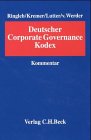 Deutscher Corporate Governance Kodex. Kommentar