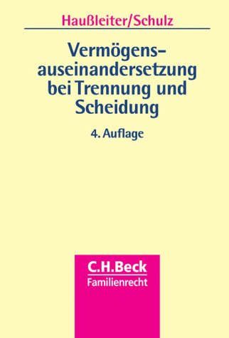 Beispielbild fr Vermgensauseinandersetzung bei Trennung und Scheidung zum Verkauf von medimops