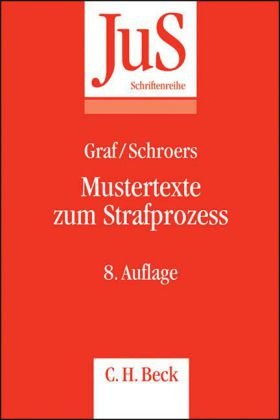 Stock image for Mustertexte zum Strafproze for sale by medimops