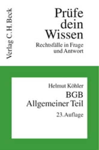 9783406518614: BGB. Allgemeiner Teil ( Brgerliches Gesetzbuch).