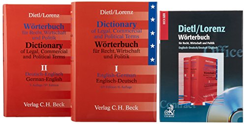 WÃ¶rterbuch fÃ¼r Recht, Wirtschaft und Politik. Englisch-Deutsch / Deutsch-Englisch (9783406523427) by [???]