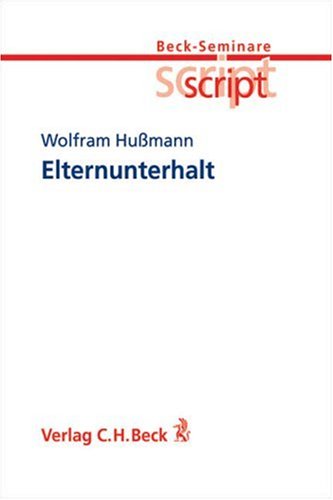 Elternunterhalt: Rechtsstand: 20040401