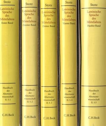 9783406524196: Handbuch zur lateinischen Sprache des Mittelalters: Abt. II/5 (5 Bnde)