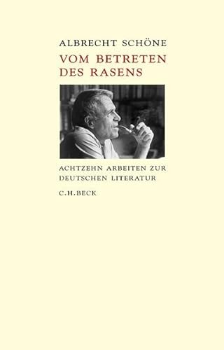 Stock image for Vom Betreten des Rasens. Siebzehn Reden ber Literatur for sale by medimops