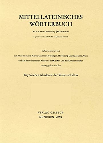 Beispielbild fr Mittellateinisches Wrterbuch bis zum ausgehenden 13. Jahrhundert. III. Band. Lieferung 7 (31. Lieferung des Gesamtwerkes): domminium - efficientia zum Verkauf von Bernhard Kiewel Rare Books