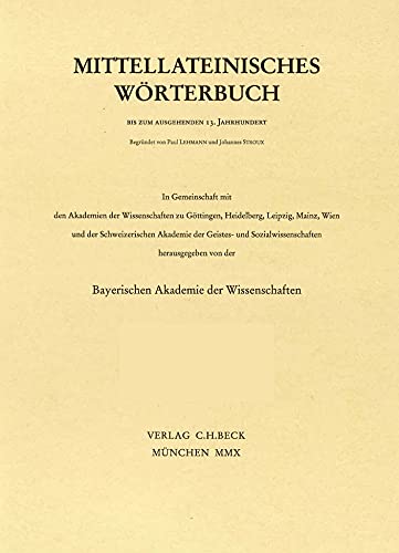 9783406530937: Mittellateinisches Wrterbuch 31. Lieferung (dominium - efficientia)