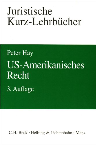 Beispielbild fr US-Amerikanisches Recht. Ein Studienbuch zum Verkauf von medimops