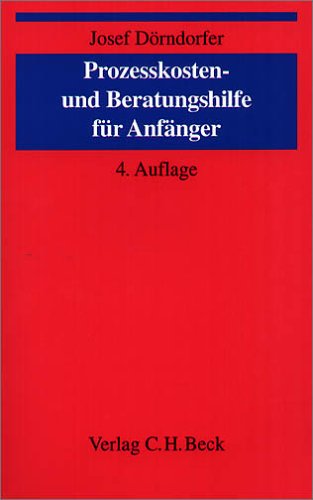 9783406538391: ProzeŸkostenhilfe und Beratungshilfe fr Anfnger