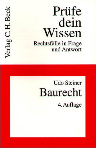 Baurecht (9783406540745) by Udo Steiner
