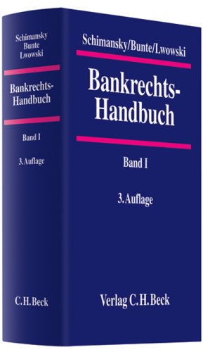 Beispielbild fr Bankrechts-Handbuch Band I zum Verkauf von Buchpark