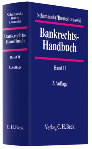Beispielbild fr Bankrechts-Handbuch Band II zum Verkauf von Buchpark