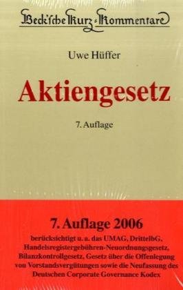 9783406545856: Aktiengesetz by Hffer, Uwe