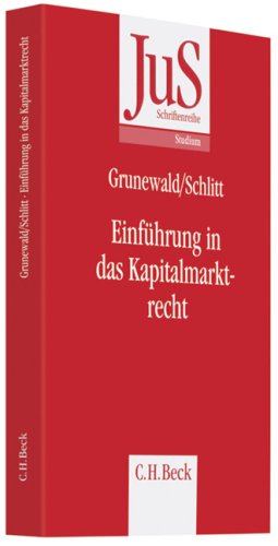 Stock image for Einfhrung in das Kapitalmarktrecht for sale by medimops