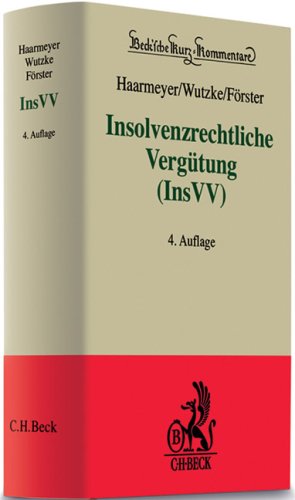 Stock image for Insolvenzrechtliche Vergtung (InsVV) for sale by Buchpark