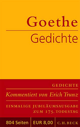 Beispielbild fr Goethe Gedichte zum Verkauf von Antiquariat Walter Nowak
