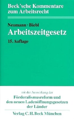 9783406556869: Arbeitszeitgesetz: Kommentar