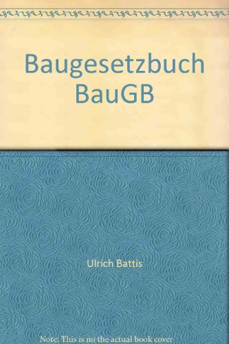 Beispielbild fr Baugesetzbuch zum Verkauf von Buchpark