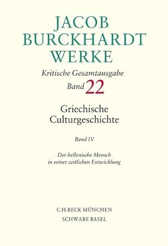 9783406563676: Burckhardt, J: Werke 22