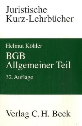 BGB Allgemeiner Teil (9783406577826) by Heinrich Lange