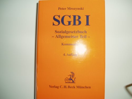 SGB I Sozialgesetzbuch. Allgemeiner Teil (SGB I) ; Kommentar. - Mrozynski, Peter