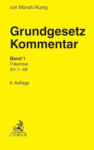 9783406581625: Grundgesetz-Kommentar. Gesamtwerk. 2 Bnde: Band 1: Prambel, Art. 1 bis Art. 69. Band 2: Art. 70 bis Art. 146 und Gesamtregister