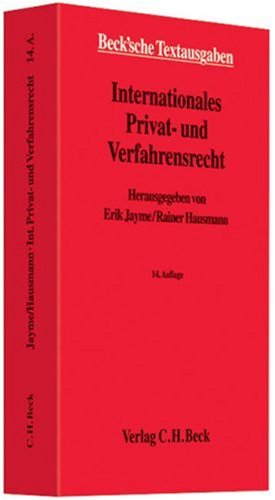 Internationales Privat- und Verfahrensrecht (9783406582325) by Rainer Hausmann