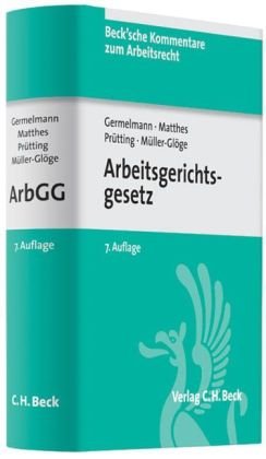 Stock image for Arbeitsgerichtsgesetz for sale by medimops