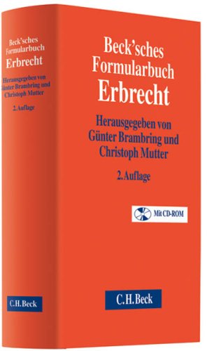 Beispielbild fr Beck'sches Formularbuch Erbrecht: Rechtsstand: Januar 2009 zum Verkauf von medimops