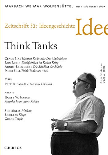 9783406583810: Zeitschrift fr Ideengeschichte Heft III/3 Herbst 2009: Think Tanks