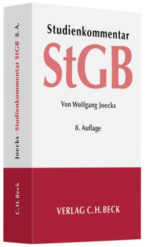 Strafgesetzbuch : Studienkommentar - Joecks, Wolfgang