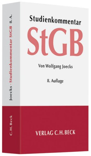 Stock image for Strafgesetzbuch : Studienkommentar for sale by medimops