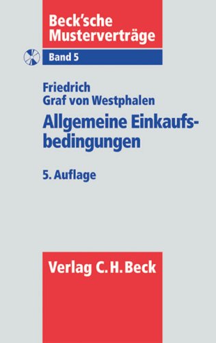 Stock image for Allgemeine Einkaufsbedingungen nach neuem Recht: Rechtsstand: 1. Januar 2009 for sale by medimops