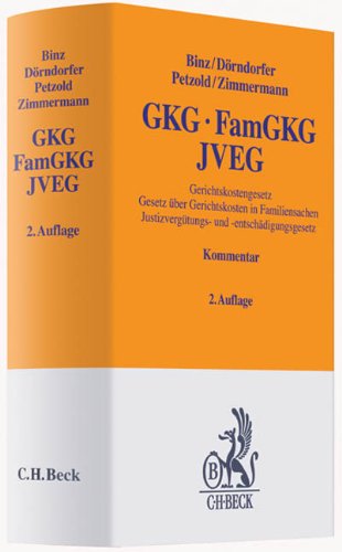 Stock image for Gerichtskostengesetz, Gesetz ber Gerichtskosten in Familiensachen, Justizvergtungs- und -entschdigungsgesetz for sale by Buchpark