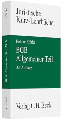 9783406590597: BGB Allgemeiner Teil: Ein Studienbuch