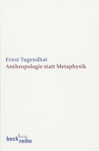 Imagen de archivo de Anthropologie statt Metaphysik -Language: german a la venta por GreatBookPrices