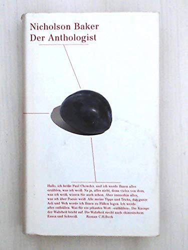 Stock image for Der Anthologist for sale by medimops