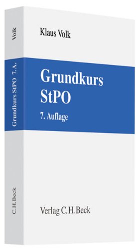 Imagen de archivo de Grundkurs StPO a la venta por medimops