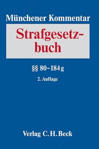 Stock image for Mnchener Kommentar zum Strafgesetzbuch / Mnchener Kommentar zum Strafgesetzbuch Bd. 3:  80-184g StGB for sale by Buchpark