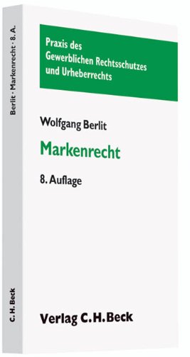 9783406606151: Markenrecht: Rechtsstand: Mrz 2010