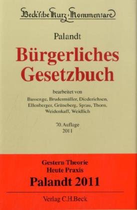 Stock image for Brgerliches Gesetzbuch: mit Nebengesetzen insbesondere mit Einfhrungsgesetz (Auszug) einschlielich Rom I- und Rom II-Verordnungen, Allgemeines . Rechtsstand: 15. September 2010 for sale by medimops