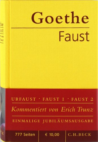 Faust Der Tragodie erster und zweiter Teil Urfaust (German Edition) (9783406611384) by Goethe, Johann Wolfgang Von
