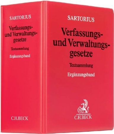 Verfassungs- und Verwaltungsgesetze 1 der Bundesrepublik Deutschland Ergänzungsband. 23. Ergänzungslieferung - Sartorius, Carl