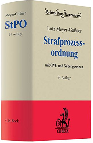 Stock image for Strafprozessordnung for sale by medimops