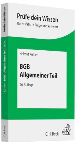 Stock image for BGB Allgemeiner Teil for sale by medimops