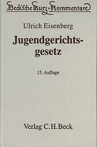 Stock image for Jugendgerichtsgesetz for sale by medimops