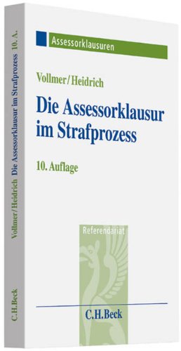 Stock image for Die Assessorklausur im Strafprozess for sale by medimops