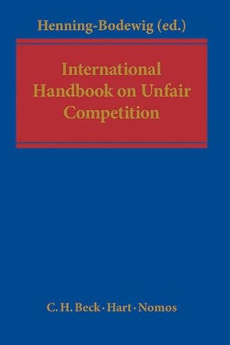 Stock image for International Handbook on Unfair Competition for sale by Far Eastern Booksellers / Kyokuto Shoten