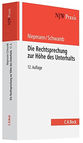Stock image for Die Rechtsprechung zur Hhe des Unterhalts for sale by medimops